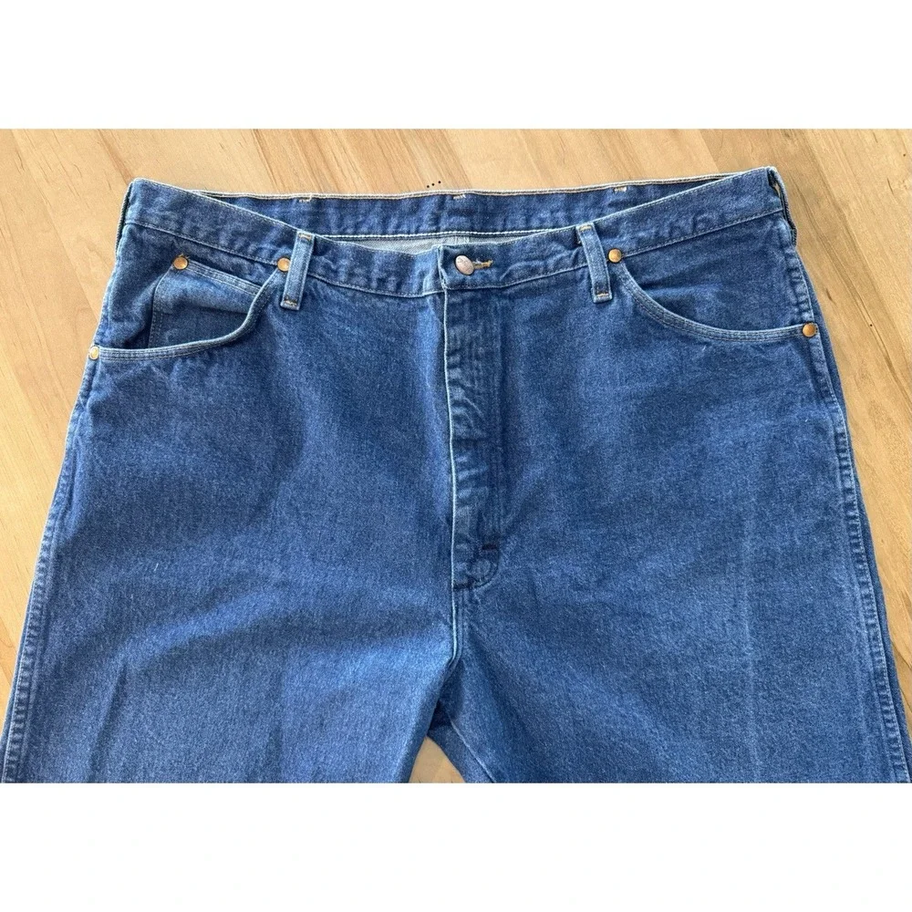 Vintage Wrangler 31 MWZ Blue Jeans Mens 42x30 Straight Leg Country Western Denim